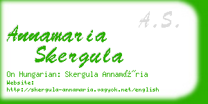 annamaria skergula business card